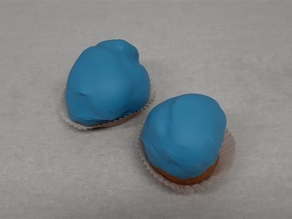 Babyshower chocosoes middel - blauw&nbsp;per 10 stuks